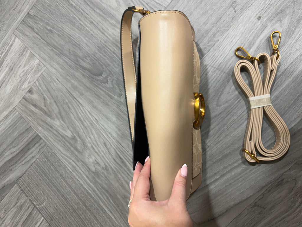 Monogram Bus Bag - Beige