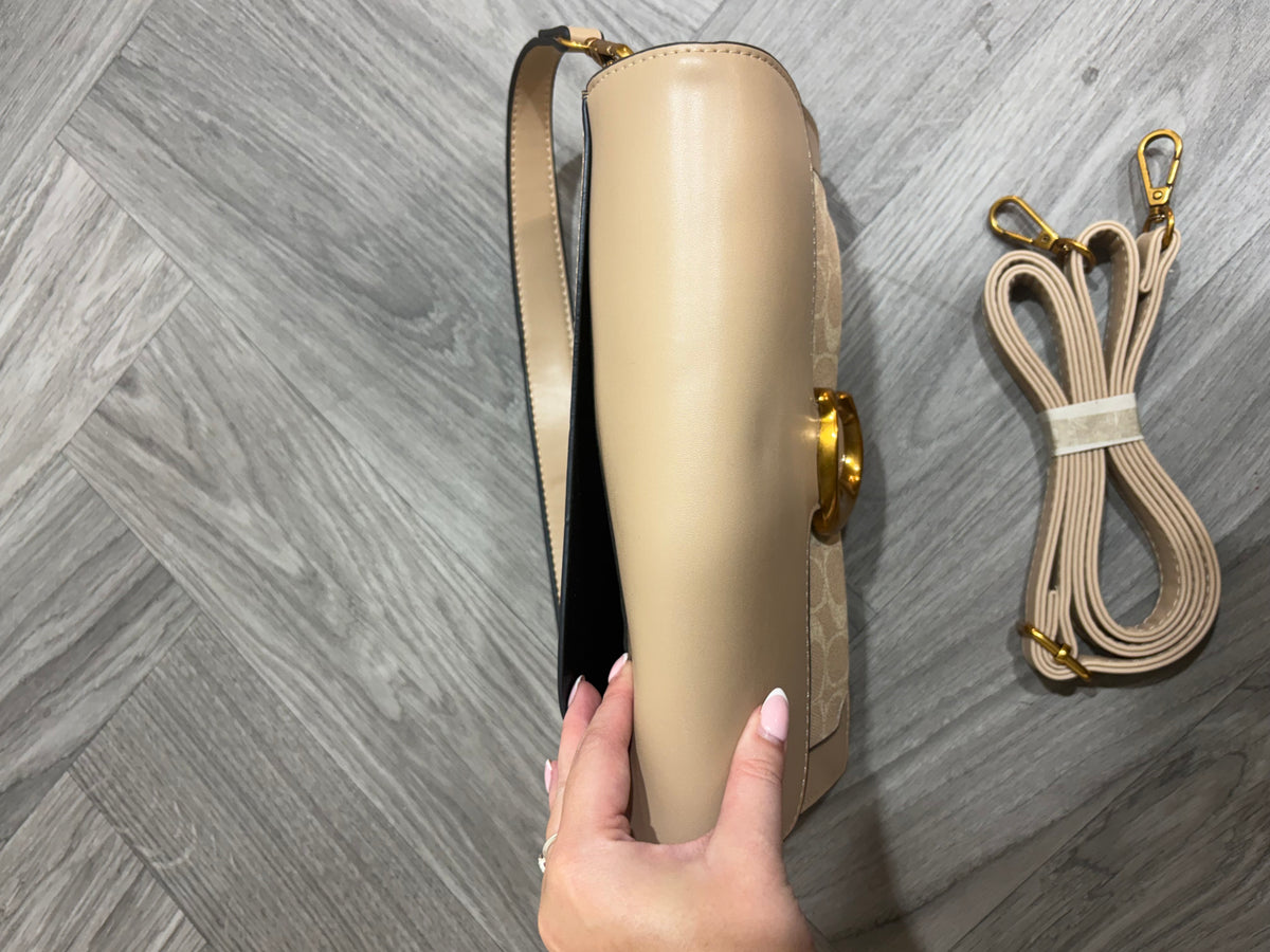 Monogram Bus Bag - Beige