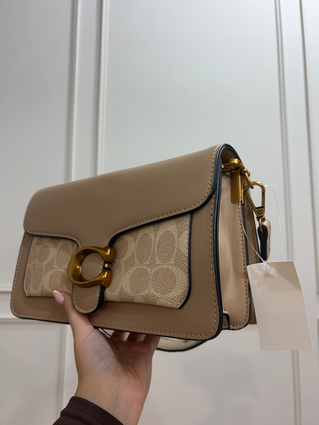 Monogram Bus Bag - Beige