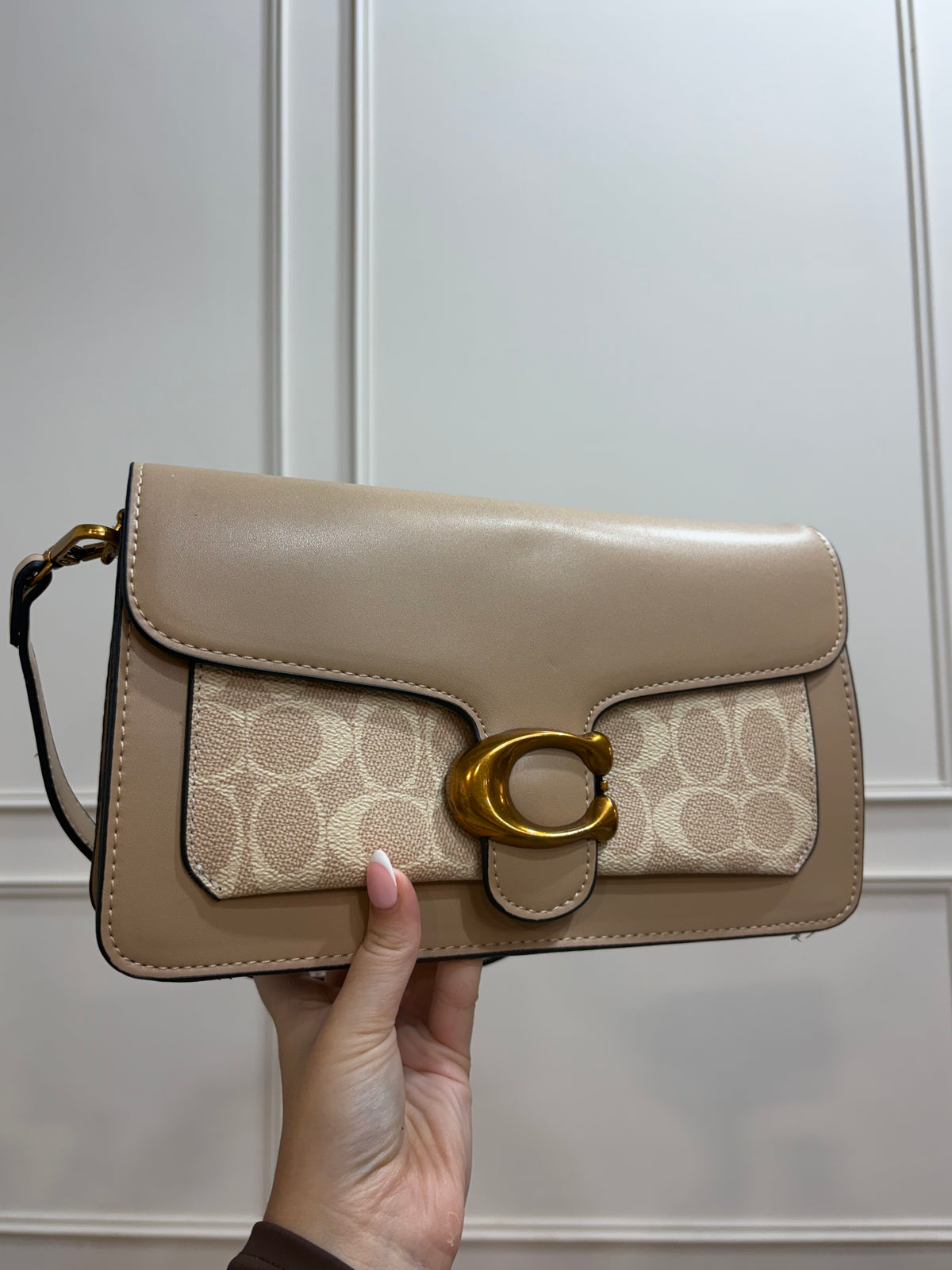 Monogram Bus Bag - Beige