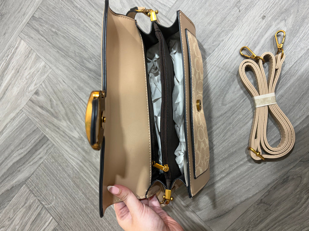 Monogram Bus Bag - Beige